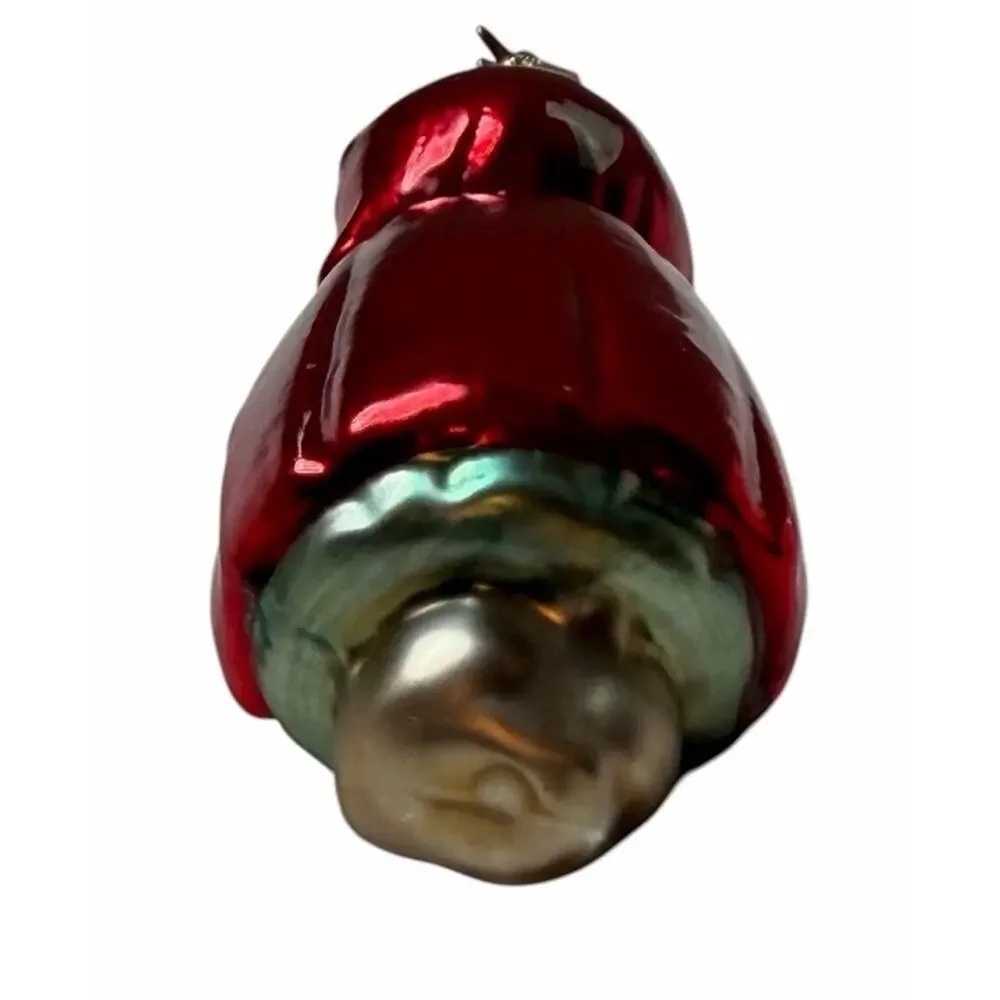Vintage Little Red Riding Hood GERMANY Inge Blown Glass Christmas Ornament 3697
